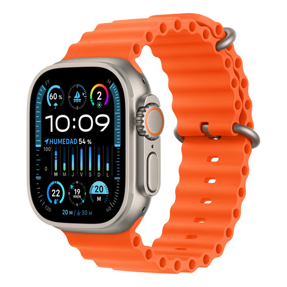 Apple Watch Ultra 2 GPS + Celular • Caja de titanio de 49 mm • Correa Ocean naranja - Distribuidor Autorizado