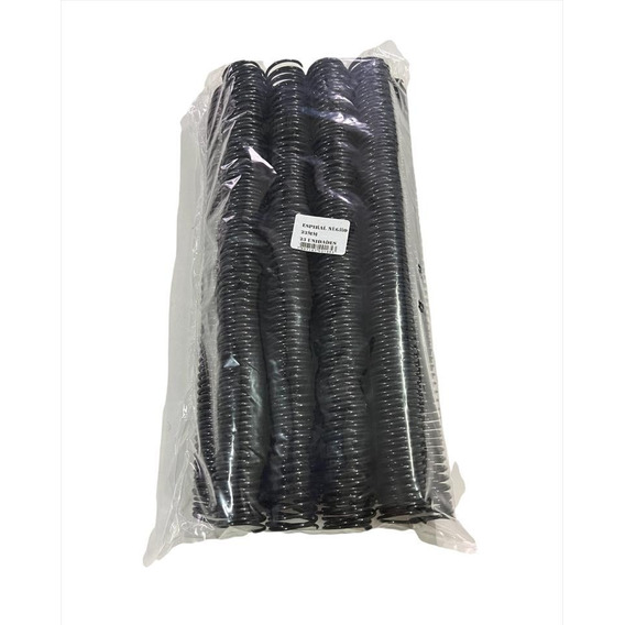 Espirales Plásticos Para Encuadernar 23mm Color Negro.