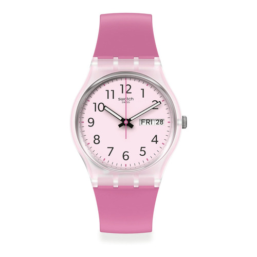 Reloj Swatch Rinse Repeat Pink De Plástico Ecológico Ss