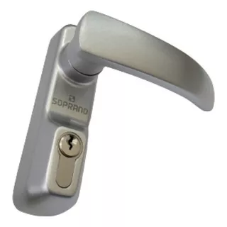 Fechadura Para Barra Antipânico 5124 Prata C/ Chave Soprano