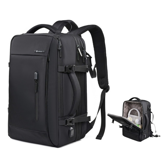 Mochila Para Viaje Notebook Hardley 25l Nylon Balistico +usb