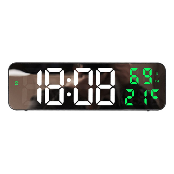 Reloj De Pared Digital Con Pantalla De Temperatura Y Humedad