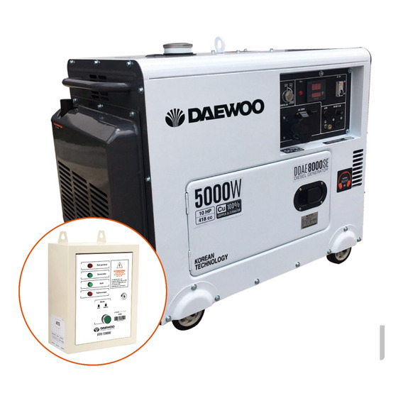 Generador Diesel Insonoro 5 Kw + Tablero Transf. Ats Daewoo
