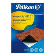 Papel Carbónico Pelikan - Interplastic 1022 - Negro (100 H)