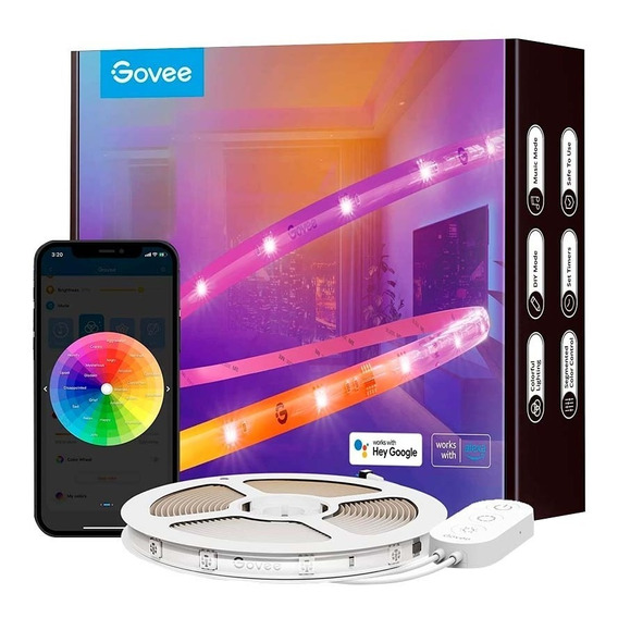 Luces Led Rgbic 5mts Wifi Con Protector - Govee