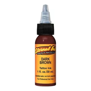 Dark Brown Eternal Ink 1 Oz Pigmento Tinta Para Tatuar