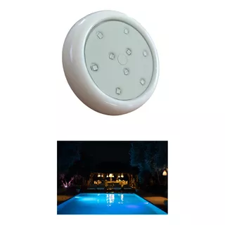 Lâmpada Led 9w 80mm Luminária Rgb Piscina Rosca 1/2 Polegada