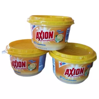 Lavatrastes Axion En Pasta Pack De 3 Piezas De 475 Gramos 