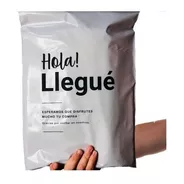 Bolsa Logo Hola Llegue Blanco Con Negro 40x50  X50u