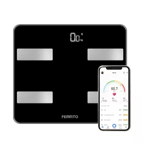 Balanza Digital Personal Baño Bluetooth Femmto 180kg Nueva