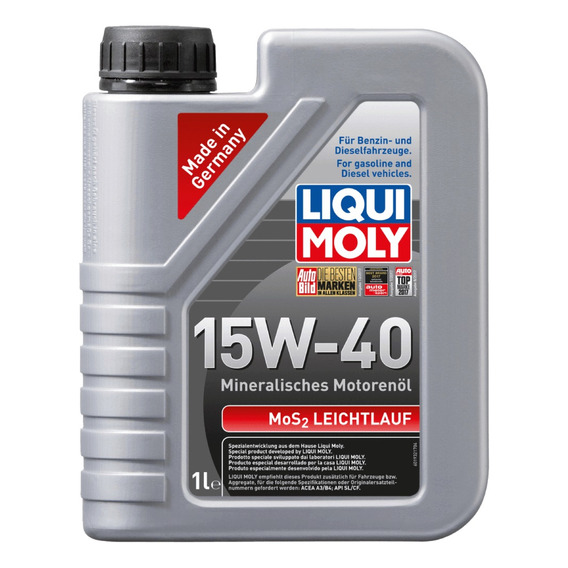 Aceite Motor Mineral 15w40 Mos2 Leichtlauf 1lt Liqui Moly Lm