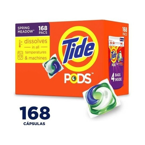 Detergente Tide Pods X  168 Und