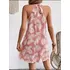 Vestido Corto Casual Estampado Estilo Tropical Teffy