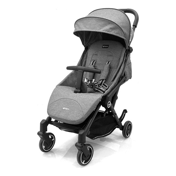 Coche De Paseo Urban Bbpro Color Gris Chasis Negro