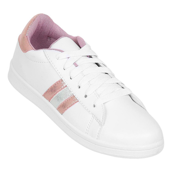 Tenis Moda Mujer Salvaje Tentación Blanco 23603401 Tacto Pie