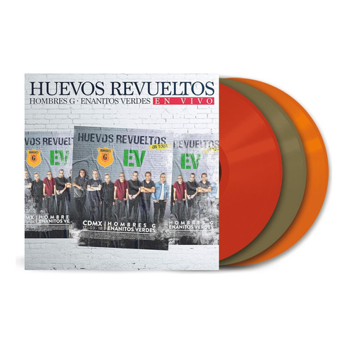 Hombres G Enanitos Verdes Huevos Revueltos 3 Lp Vinyl Color Versión Del Álbum Estándar