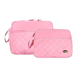 Conjunto Bolsa Frasqueira Bebê Matelassê