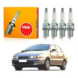  Jogo Velas Ngk Marea 1.6 1.8 16v 1999 A 2007