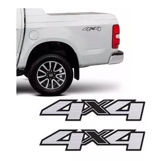 Kit Adesivo Emblema 4x4 Caçamba S10  Com Frete Grátis