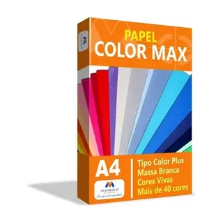 Papel Tipo Color Plus A4 - 180g/m2 Com 250 Folhas Menor P