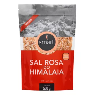 Sal Rosa Do Himalaia Grosso Smart Sal Em Pouch Sem Glúten 500 G 