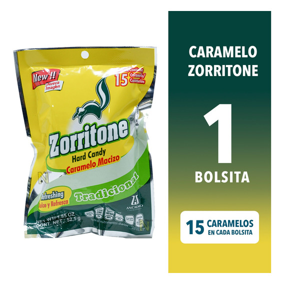 Caramelo Zorritone Bolsa Con 15 Caramelos C/u 