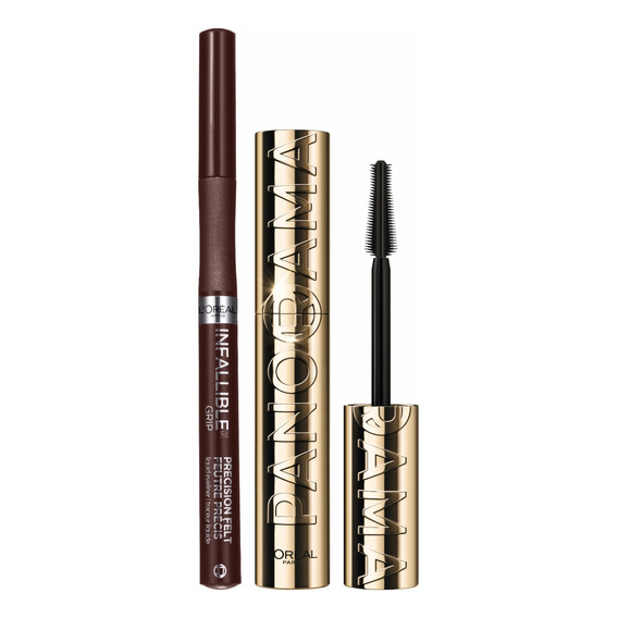 Combo Mascara Panorama + Infallible Brown Loreal