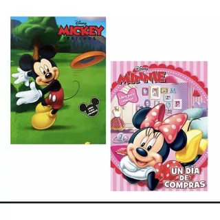 Mickey 15 Libros Con Crayolas Minnie Libros Para Colorear