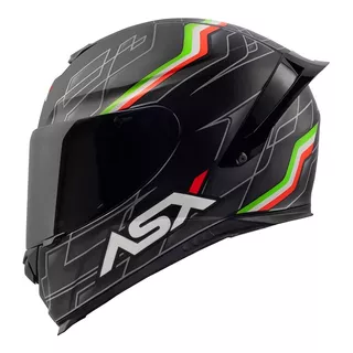 Capacete Esportivo De Moto Asx Com Narigueira E Bavete