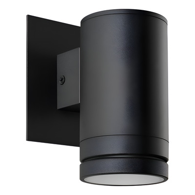 Difusor Unidireccional Aluminio Apto Led Gu10 Exterior Mac Negro