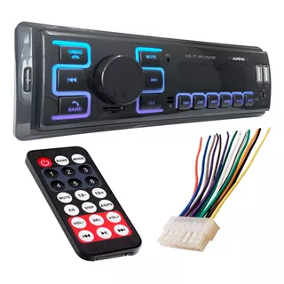 Rádio Fm Mp3 Automotivo Com Bluetooth Controle Remoto 2 Usb