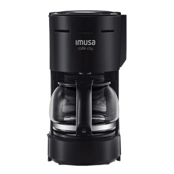 Cafetera Imusa Café City semi automática negra de filtro 110V