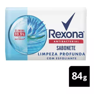 Rexona Sabonete Em Barra Antibacterial Limpeza Profunda 84g