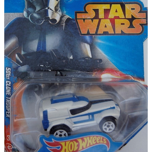 Hot Wheels Star Wars Cars 501st Clone Trooper Color Blanco