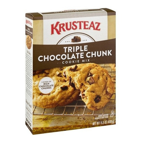 Harina Galleta Triple Chocolate Chunk Cookie Mix Krusteaz