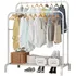 Perchero Metálico Doble Closet Exhibición Organizador Hogar