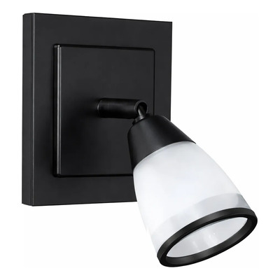 Aplique 1 Luz Ancona Cabezal Movil Apto Led G9 Negro Negro Interior