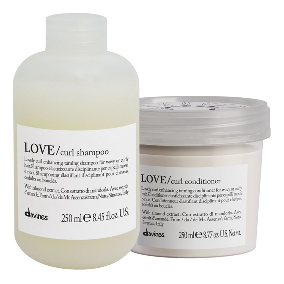 Kit Shampoo Y Acondicionador Rizos Davines Love Curl 250 Ml