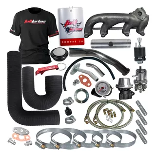 Kit Turbo Vw - Ap Mi 1.6 / 1.8 / 2.0 C/ Ar + Dir Sem Turbina