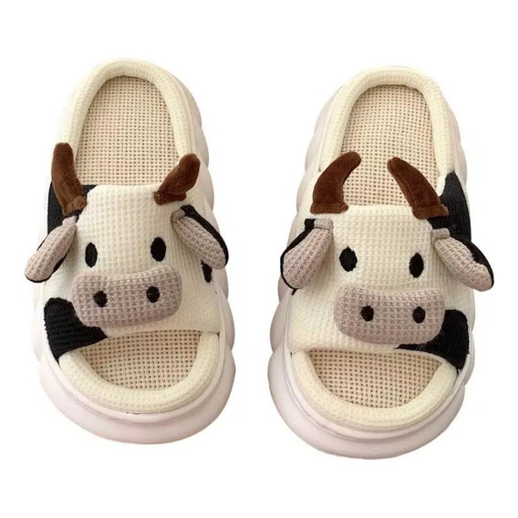 Pantuflas Casa Lindas Y Suaves De Vaca Para Mujer Hombre