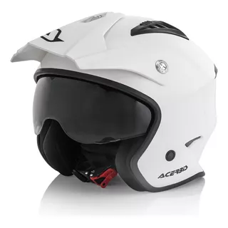 Casco Abierto Acerbis Aria Jet Blanco M - Cafe Race