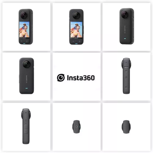 insta360 X3 - Cámara de acción impermeable 360 con sensores de 1/2 pulgada  de 48 MP, video HDR 5.7K 360 HDR, foto de 72 MP 360, lente única 4K