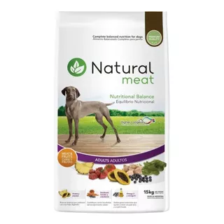 Alimento Natural Meat  Para Perro Adulto Todos Los Tamaños Sabor Mix En Bolsa De 15 kg