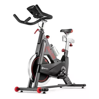 Bicicleta Estática Hop-sport Hs-065ic Delta Para Spinning Color Gris Y Rojo