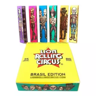 Caixa De Seda Lion Rolling Circus King Size 25 Livretos