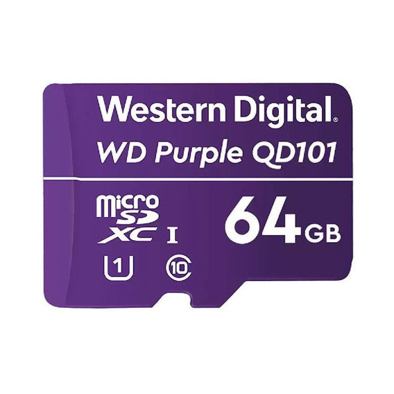 Memoria Western Digital Micro Sd Purple 64 Gb