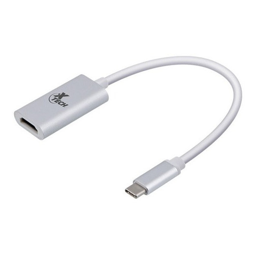 Adaptador Usb Tipo C Macho A Hdmi Hembra Xtc540 Xtech Color Plateado