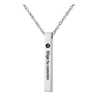 Collar Dije Spotify Grabado Láser Canción Amor Personalizado