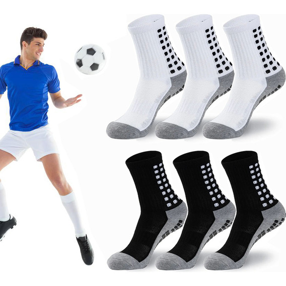 Calcetas Para Deportes Fútbol Antideslizantes 6 Pares