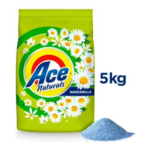 Detergente En Polvo Ace Naturals Manzanilla 5 Kilos